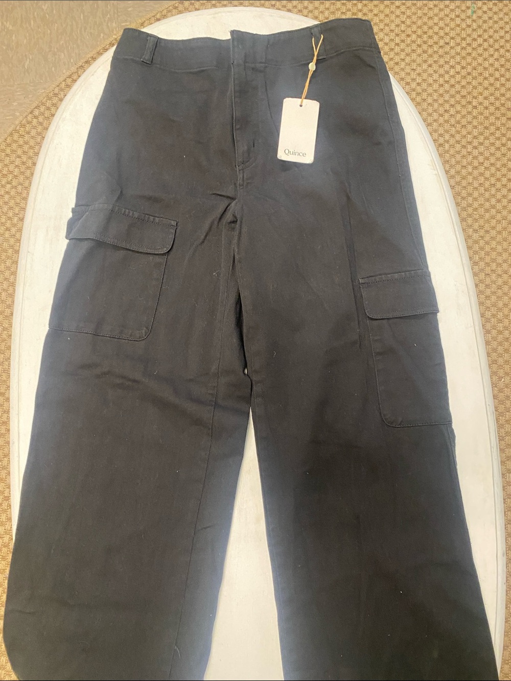 Quince Women’s  Black Cargo  with Utility Pockets